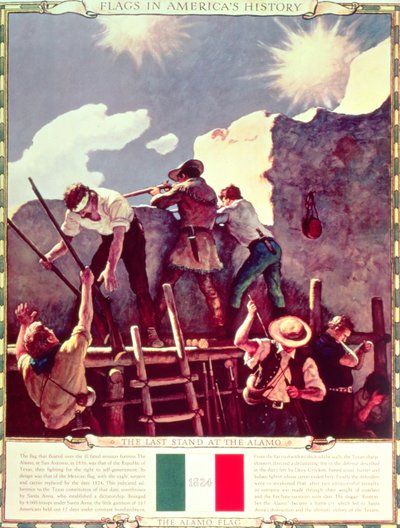 The Last Stand at the Alamo, 6th March 1836 by Newell Convers Wyeth